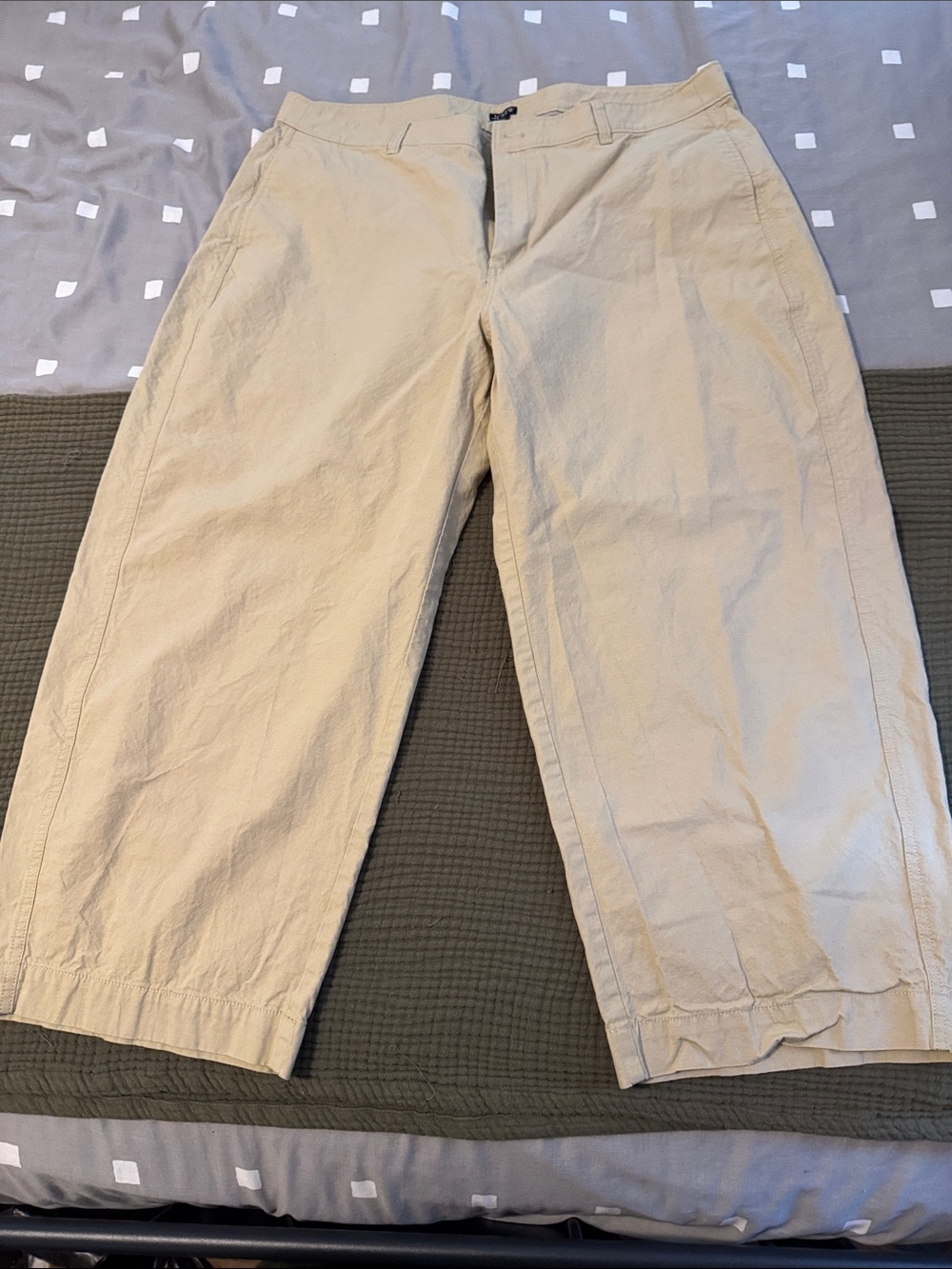 J. Crew Women's Beige Lightweight Barrel Pants